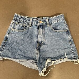 PrettyLittleThing Light Blue Jean Shorts